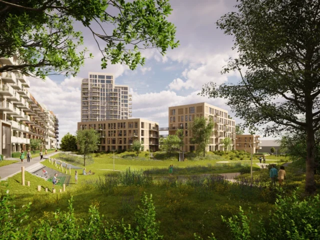 Ander zijaanzicht Zwanenveld woongebouw 2