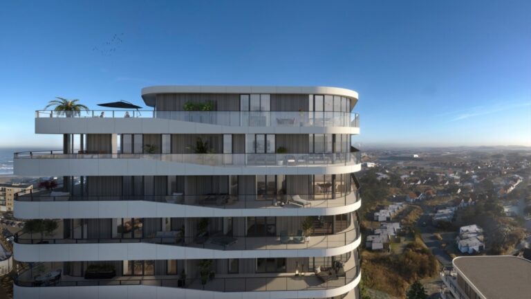 Nieuwbouwproject vanuit bovenaf.